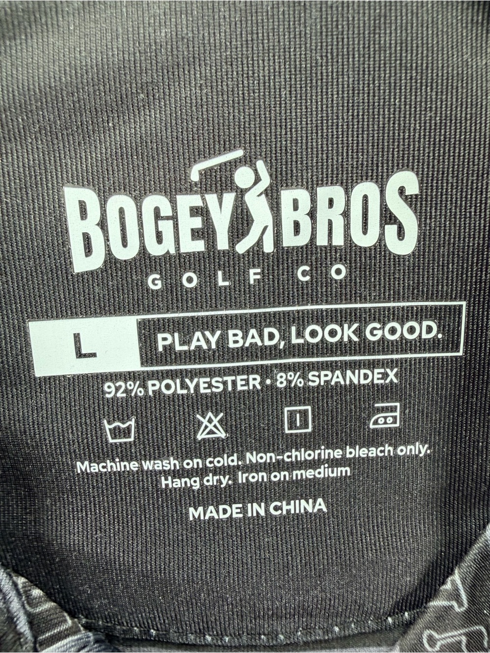 Bogey Bros Men's Short Sleeve Golf Polo Shirt I Never Pull Out Size Large - Picture 6 of 6
